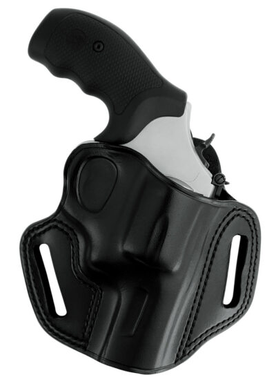 Galco CM192B Combat Master Belt Holster OWB Black Steerhide Fits S&W L Frame M686 3″ Right Hand