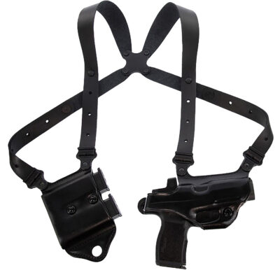Galco MCII894RB Miami Classic II Shoulder System Shoulder Fits Chest Up To 56″/Sig P365 X Macro Black Steerhide  Right Hand