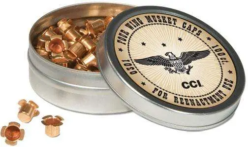 CCI CIVIL WAR REENACTMENT MUSKET CAPS 100CT CCI CIVIL WAR REENACTMENT MUSKET CAPS 100CT