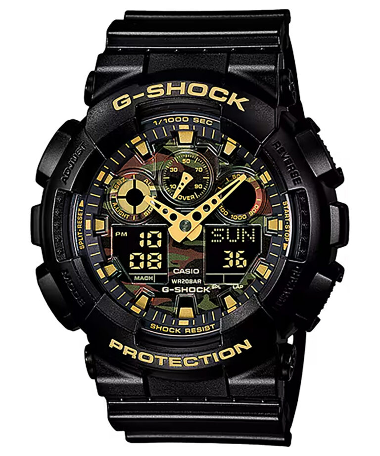 GSHOCK GA100CF1A9 ANALOG DIGITAL BLK/CAMO DIAL GSHOCK GA100CF1A9 ANALOG DIGITAL BLK/CAMO DIAL