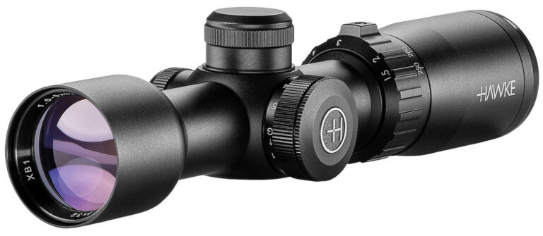 Hawke Sport Optics 12221 XB1 Riflescope Black 1.5-5x32mm 1″ Tube Illuminated Red/Green XB1 SR Reticle