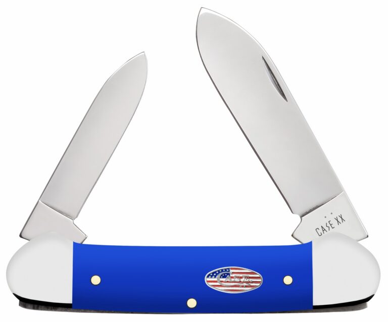 Case 16404 Canoe Folding 1.97″ Pen/2.60″ Spear Plain Tru-Sharp SS Blade, Smooth Royal Blue Synthetic Handle Case 16404 Canoe Folding 1.97″ Pen/2.60″ Spear Plain Tru-Sharp SS Blade, Smooth Royal Blue Synthetic Handle