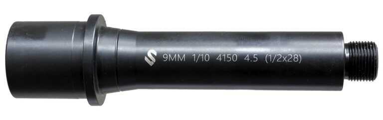 Lead & Steel Llc LS9MM4.5-28 AR9 9mm Luger 4.50″ Threaded Black Nitride Chrome Moly Vanadium