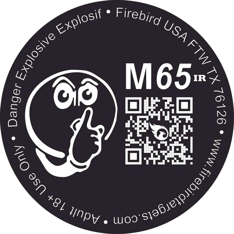 Firebird USA M65IR M65IR  Moving Trajectory/Static Impact Enhancement Flash/Smoke/Sound Universal Firearm 65mm 10 Targets