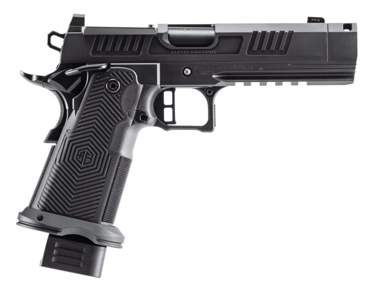 Alpha Foxtrot AF1911-ROMULUS 9mm DLC 4.25″ COMP MOS Cut Alpha Foxtrot AF1911-ROMULUS 9mm DLC 4.25″ COMP MOS Cut