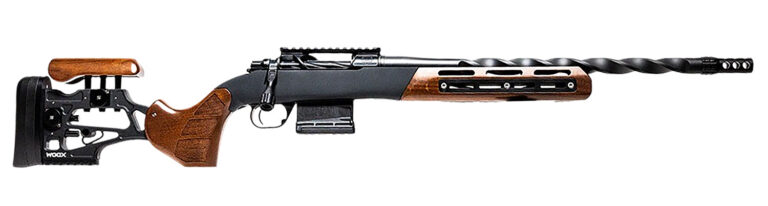 Horizon Firearms HRFMAX22CM18R Venatic Max 22 Creedmoor 5+1 18″ Nano Flat Black Fluted Threaded Barrel, Black DLC Aluminum Receiver w/Picatinny Rail, Woox Furiosa Aluminum/Wood Stock, Right Hand Horizon Firearms HRFMAX22CM18R Venatic Max 22 Creedmoor 5+1 18″ Nano Flat Black Fluted Threaded Barrel, Black DLC Aluminum Receiver w/Picatinny Rail, Woox Furiosa Aluminum/Wood Stock, Right Hand