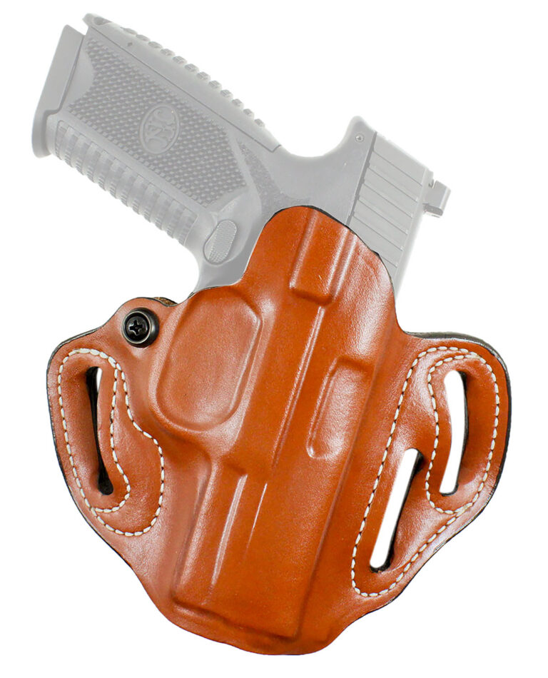 DeSantis Gunhide 002TAA09Z0 Speed Scabbard OWB Tan Leather Fits S&W Shield X Right Hand DeSantis Gunhide 002TAA09Z0 Speed Scabbard OWB Tan Leather Fits S&W Shield X Right Hand