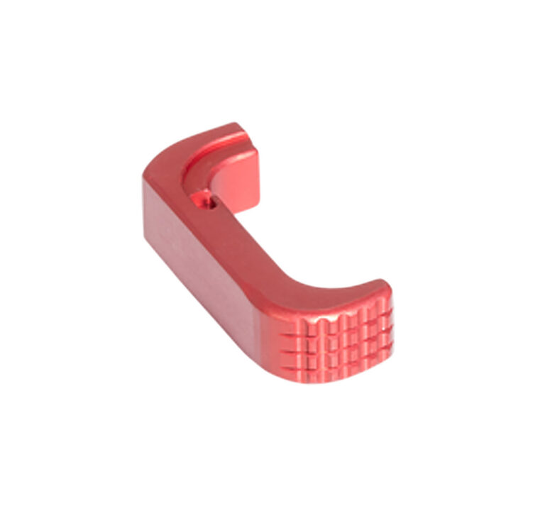 Timber Creek Outdoors GL43XEMRR Glock 43X Extended Magazine Release Anodized Red Aluminum Timber Creek Outdoors GL43XEMRR Glock 43X Extended Magazine Release Anodized Red Aluminum