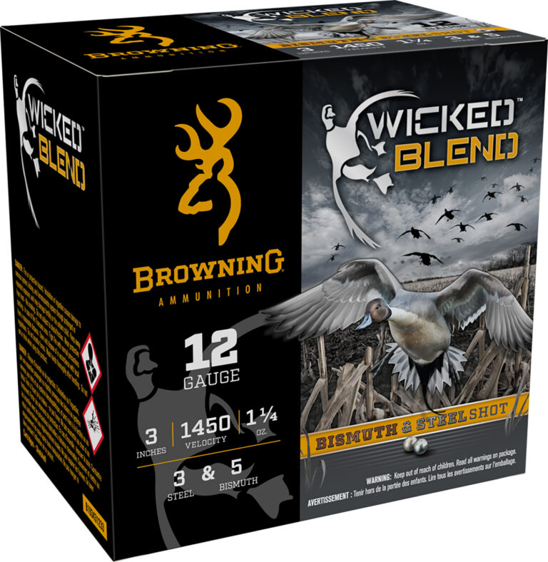 Browning Ammo B193431233 Wicked Blend  12Gauge 3″ 1 1/4oz 3/5BI Shot 25 Per Box/10 Case