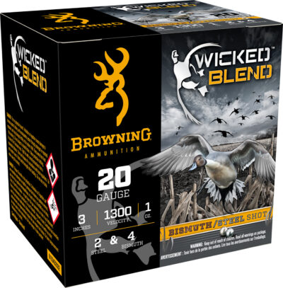 Browning Ammo B193432032 Wicked Blend  20Gauge 3″ 1oz 2/4BI Shot 25 Per Box/10 Case