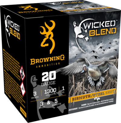 Browning Ammo B193432033 Wicked Blend  20Gauge 3″ 1oz 3/5BI Shot 25 Per Box/10 Case