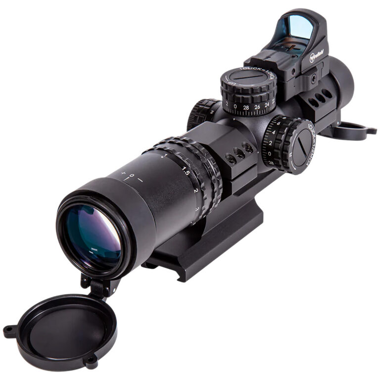 Firefield FF13071K RapidStrike Kit Matte Black 1-4x24mm, 30mm Tube 5 MOA Illuminated Black/Green/Red Circle Dot Reticle Firefield FF13071K RapidStrike Kit Matte Black 1-4x24mm, 30mm Tube 5 MOA Illuminated Black/Green/Red Circle Dot Reticle