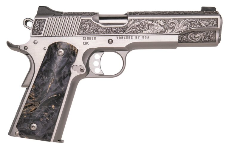 Cnc Firearms CNCWILDLIFE45 Kimber 1911 Wildlife Sports South Exclusive 45 ACP 7+1 5″ Burled Maple Wood Grip Cnc Firearms CNCWILDLIFE45 Kimber 1911 Wildlife Sports South Exclusive 45 ACP 7+1 5″ Burled Maple Wood Grip