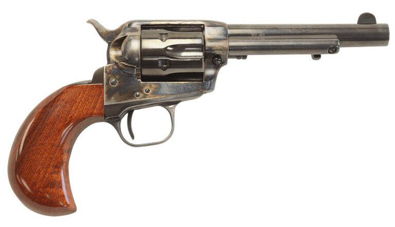 Taylors & Company Uberti Stallion 38 Special 6 Shot 4.75″ Blued Round Barrel, Blued Cylinder, Color Case Hardened Steel Frame, Walnut Birdshead Grip, Exposed Hammer Taylors & Company Uberti Stallion 38 Special 6 Shot 4.75″ Blued Round Barrel, Blued Cylinder, Color Case Hardened Steel Frame, Walnut Birdshead Grip, Exposed Hammer