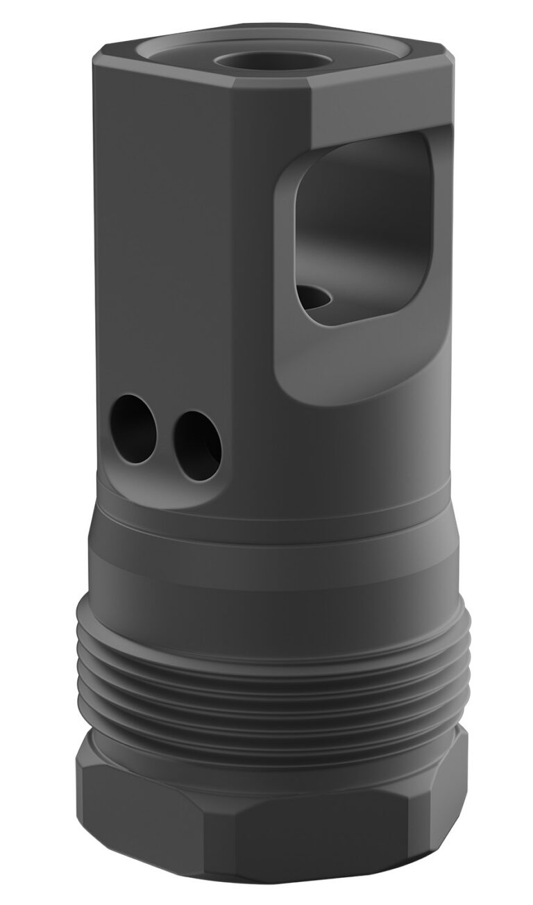 Breek Arms BRK4431 Echo Single Port Plan B Black Nitride Steel 5/8″x24 Threads 30 Cal