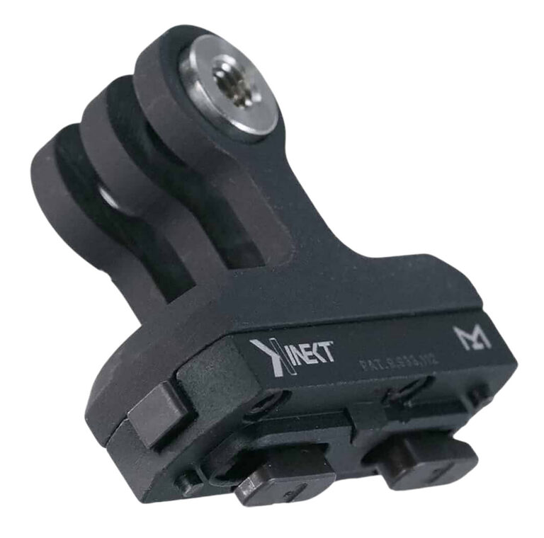 Kinetic Development Group KIN5-500 Go Pro Mount For Standard Magpul MLOK Slots Black Aluminum Kinetic Development Group KIN5-500 Go Pro Mount For Standard Magpul MLOK Slots Black Aluminum