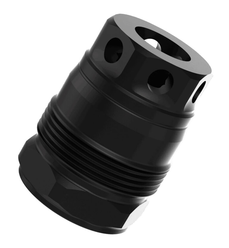 Liberty Precision Machine LPM-2011 Baby Bell Muzzle Brake Black Stainless Steel 1/2″x28 Threads 1.10″ OAL Liberty Precision Machine LPM-2011 Baby Bell Muzzle Brake Black Stainless Steel 1/2″x28 Threads 1.10″ OAL