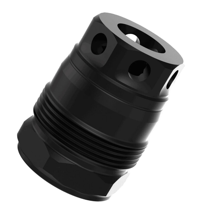 Liberty Precision Machine LPM-2013 Baby Bell Muzzle Brake Black Stainless Steel 5/8″x24 Threads 1.10″ Liberty Precision Machine LPM-2013 Baby Bell Muzzle Brake Black Stainless Steel 5/8″x24 Threads 1.10″