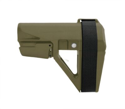 SB Tactical SBA5X07SB SBA5 Stabilizing Brace Ranger Green Polymer Adj 5 Position, 10.25″ OAL Includes Sling Strap