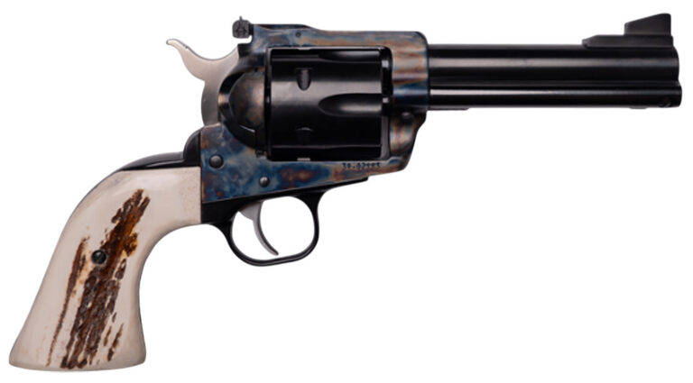 Cnc Firearms CNCBLKHWK45 Ruger Blackhawk Limited Production 45 ACP/45 Colt (Long Colt) 6 Shot 4.75″ Blued Barrel & Cylinder, Color Case Hardened Allor Steel Frame, Stag Grip, Exposed Hammer Cnc Firearms CNCBLKHWK45 Ruger Blackhawk Limited Production 45 ACP/45 Colt (Long Colt) 6 Shot 4.75″ Blued Barrel & Cylinder, Color Case Hardened Allor Steel Frame, Stag Grip, Exposed Hammer