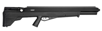 Benjamin BPBM3S Bulldog M357 PCP 357 Pellet 5 Shot Black Lothar Walther Barrel, Black Receiver w/Picatinny Rail, Fixed Bull Black Stock