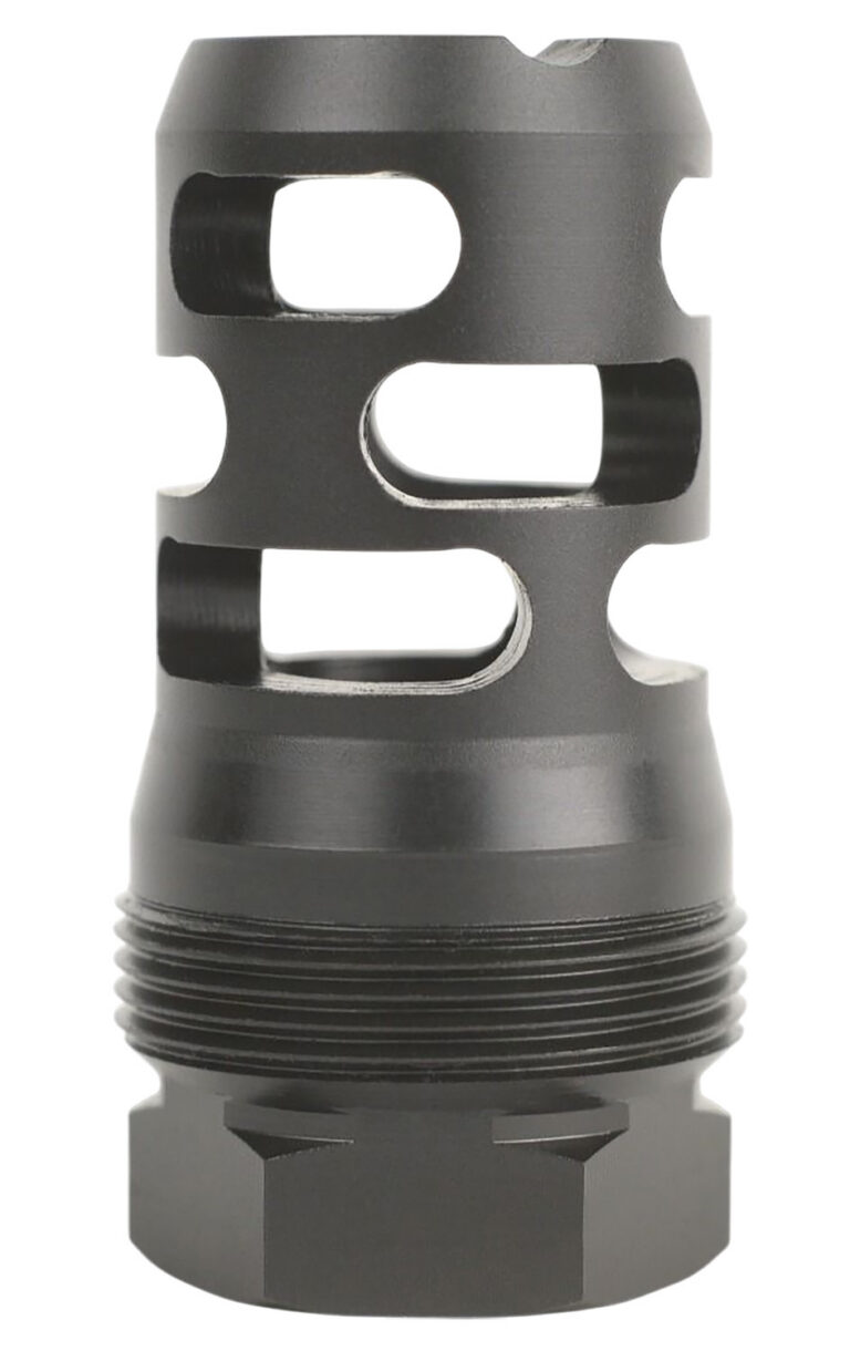 Armaspec ARM2961-BLK Micro Muzzle Brake Catacomb Black QPQ Nitride 1/2″x28 Threads 223/5.56