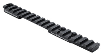 Larue Tactical LT113S0MOA  Top Rail Black Fits Remington 700 Short Action 0 MOA