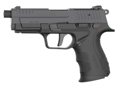 Retay USA RXP22BSG13TH RXP 22 LR 13+1 4″ Threaded Barrel, Gray Cerakote Optic Ready/Serrated Slide, Black Cerakote Polymer Frame w/Accessory Rail, RMSc/RMR Footprint