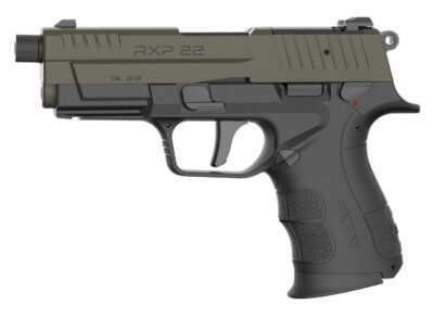Retay USA RXP22BLKODSL10TH RXP 22 LR 10+1 4″ Threaded Barrel, OD Green Cerakote Optic Ready/Serrated Slide, Black Cerakote Polymer Frame w/Accessory Rail, RMR/RMSc Footprint