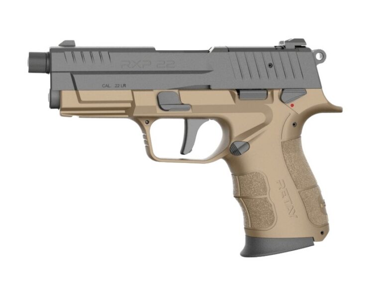 Retay USA RXP22FDEBLKS10TH RXP 22 LR 10+1 4″ Threaded Barrel, Black Cerakote Optic Ready/Serrated Slide, Flat Dark Earth Cerakote Polymer Frame w/Accessory Rail, RMR/RMSc Footprint Retay USA RXP22FDEBLKS10TH RXP 22 LR 10+1 4″ Threaded Barrel, Black Cerakote Optic Ready/Serrated Slide, Flat Dark Earth Cerakote Polymer Frame w/Accessory Rail, RMR/RMSc Footprint