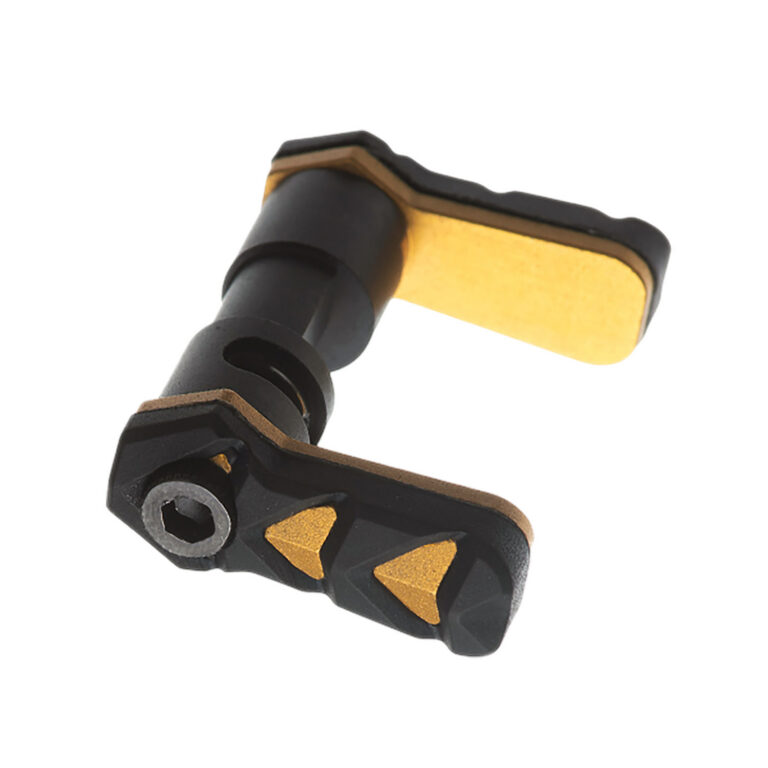 NEXGEN 45/90 AMBIDEXTROUS SAFETY SELECTOR FOR AR-15 NEXGEN 45/90 SAFETY SELECTOR AMBIDEXTROUS FOR AR15 GOLD