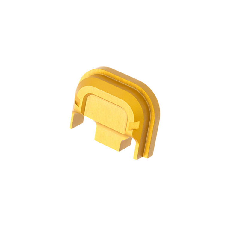 Tyrant CNC TDG14SPGLD Slide Cover Plate Chevron Design Glock Gen1-4 Gold Aluminum Tyrant CNC TDG14SPGLD Slide Cover Plate Chevron Design Glock Gen1-4 Gold Aluminum