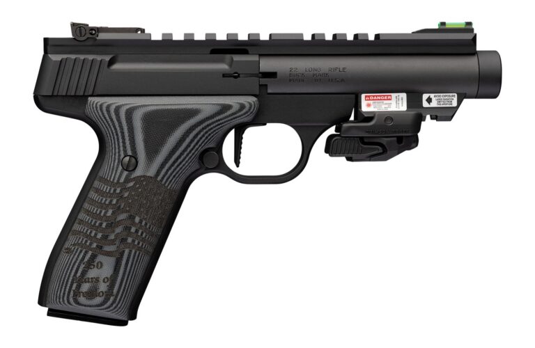 BUCK MARK 22LR 4.4IN BARREL 10RD BLACK TB OR G10 GRIP 250Yr AMERICAS IND 051612490 BUCK MARK 22LR 4.4IN BARREL 10RD BLACK TB OR G10 GRIP 250Yr AMERICAS IND 051612490
