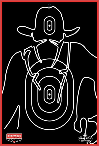 DIRTY BIRD GUNSLINGER SILHOUETTE 12 x 18” TARGET DIRTY BIRD GUNSLINGER SILHOUETTE 12 X 18 TARGET 6 PACK
