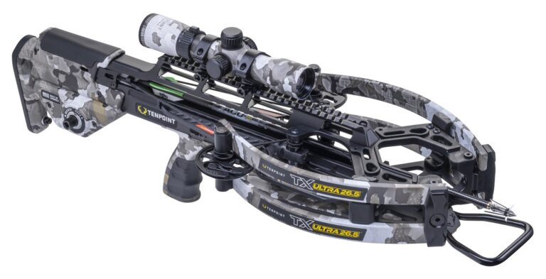 TenPoint TX Ultra 26.5 Crossbow Package ACUslide MAXX RangeMaster 100 Scope Vektra Camo