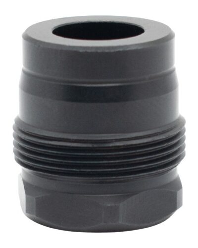 MINI MUZZLE BRAKE MINI MUZZLE BRAKE 0.456 1/2-28 THREAD TAPER SHOULDER BLACK