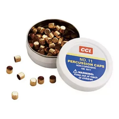 CCI 11 PERCUSSION CAPS – INVENTORY REGULATED 100 RD/BX 50 BX/CS
