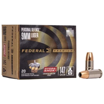 HydraShok 9MM 147Gr Box/20