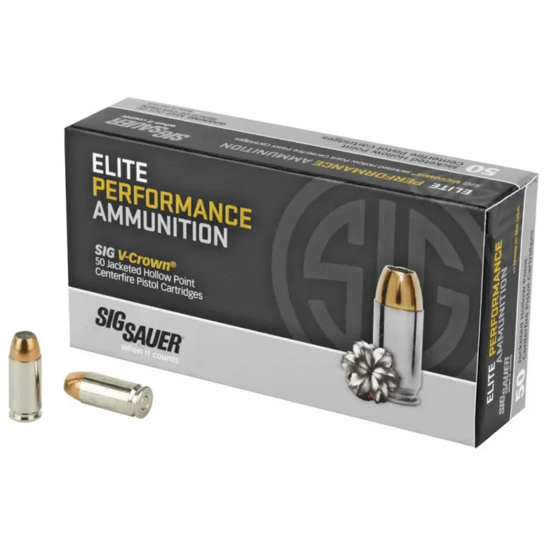 SIG AMMO 40SW 165GR ELITE V-CROWN JHP 50/20 SIG AMMO 40SW 165GR ELITE V-CROWN JHP 50/20