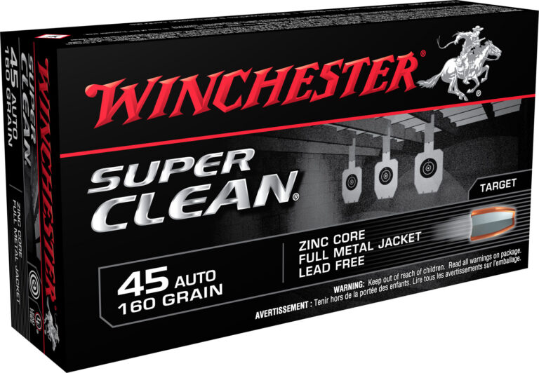 WIN SUPER CLEAN 45ACP 160GR FMJ ZINC 20/10 WIN SUPER CLEAN 45ACP 160GR FMJ ZINC 20/10
