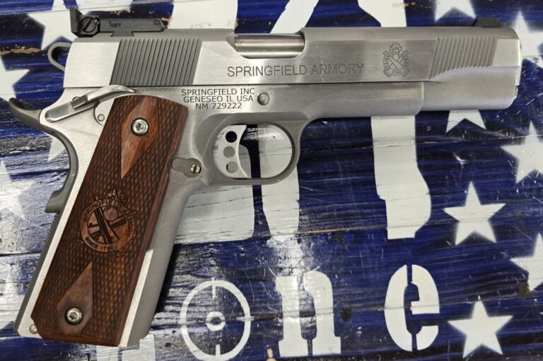 Springfield Armory 1911A1 Loaded Target 9mm Semi Auto Pistol, 5" Stainless