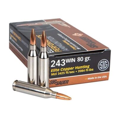 SIG AMMO 243WIN 80GR ELITE COPPER 20/10