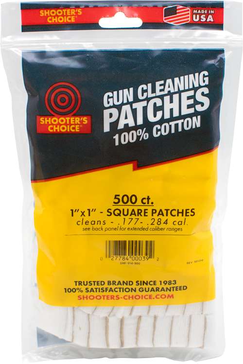 Shooters Choice Cleaning Patches 1 in. 500 pk. Shooters Choice Cleaning Patches 1 in. 500 pk.
