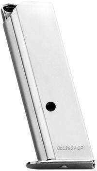 MEC-GAR WALTHER PPK/S .380 7RD ST NICKLE MAGAZINE MEC-GAR WALTHER PPK/S .380 7RD ST NICKLE MAGAZINE
