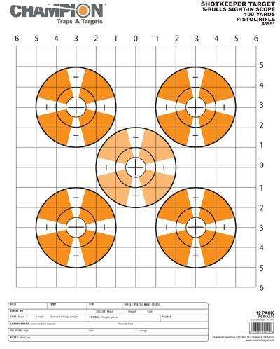 SHOTKEEPER TARGETS SIGHT-IN SCOPE TGT LRG 12PK