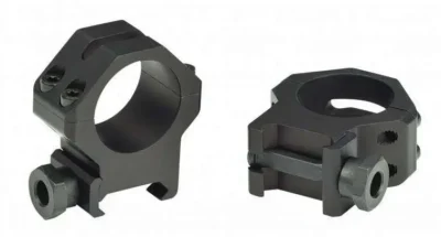 Weaver Tactical 4Hole Picatinny Ring Matte Black 30mm High Clamshell Pack