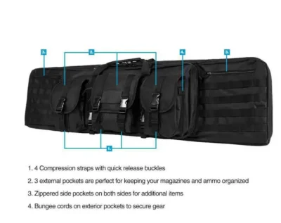 VISM by NcSTAR DOUBLE CARBINE CASE/GREEN/42 IN