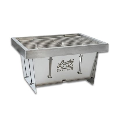 Lucky Jack Wholesale Solo Grill – Stainless Steel Flat- Lucky Jack Wholesale Solo Grill – Stainless Steel Flat-