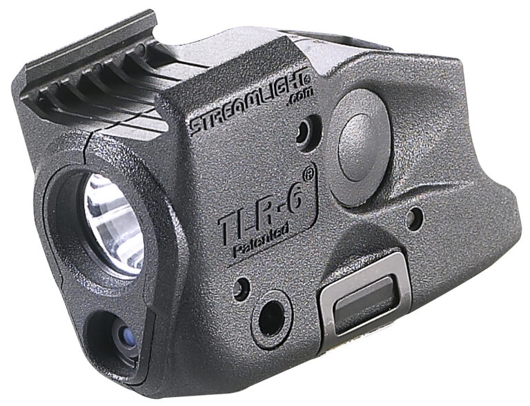 TLR6 Rail (GLOCK) white LED/red laser Includes 2 CR 1/3N lithium batteries TLR6 Rail (GLOCK) white LED/red laser Includes 2 CR 1/3N lithium batteries