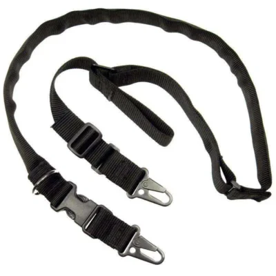 TacShield Warrior Sling(2n1) Web w/Fast AdjHK w/Silencer  BLK 1 1/4in